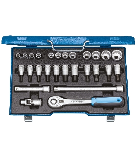 JUEGO DE LLAVES DE VASO 1/2"" 27 PZAS UD 10-30 MM 6140090 GEDORE